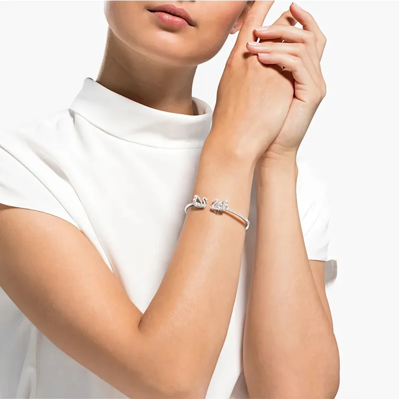 Swarovski Lifelong Bow Bangles Women's-3