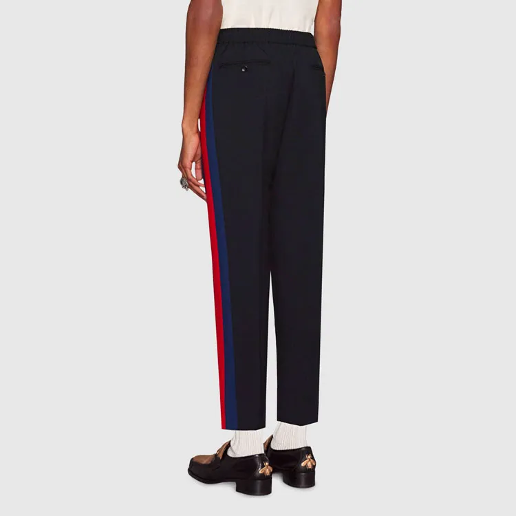 GUCCI Wool Cropped Pant With Stripe-2