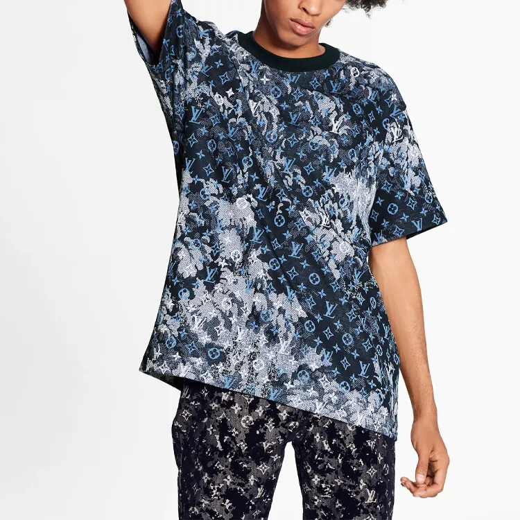 LOUIS VUITTON New Quarterly Products Of LV T Shirts Men Blue-1