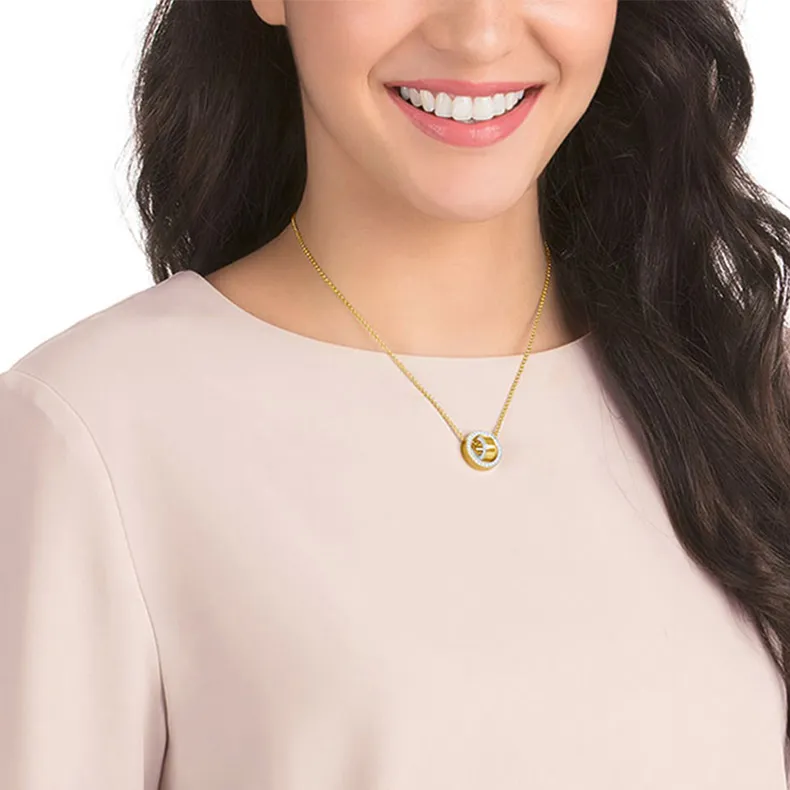 Swarovski Hollow Necklaces Women's-3