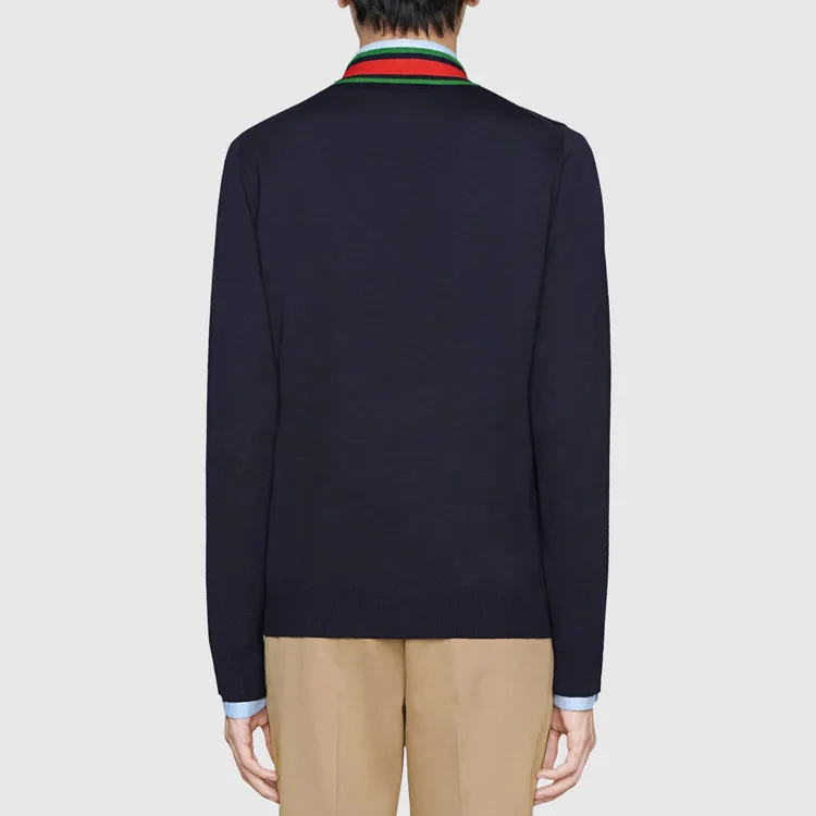 GUCCI Sweaters Men Dark Blue-5