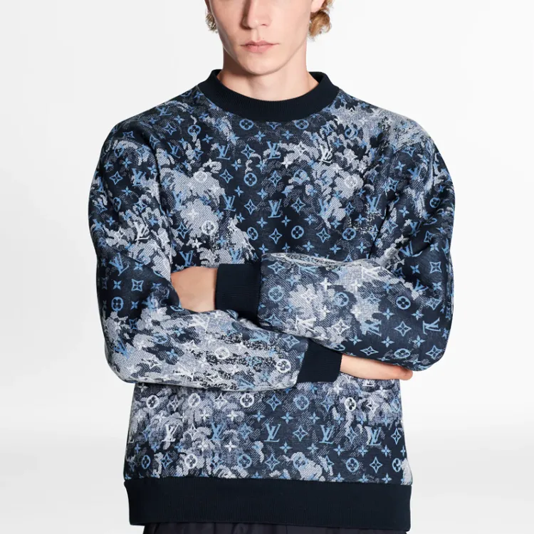 LOUIS VUITTON Sweatshirt Men's Blue-2