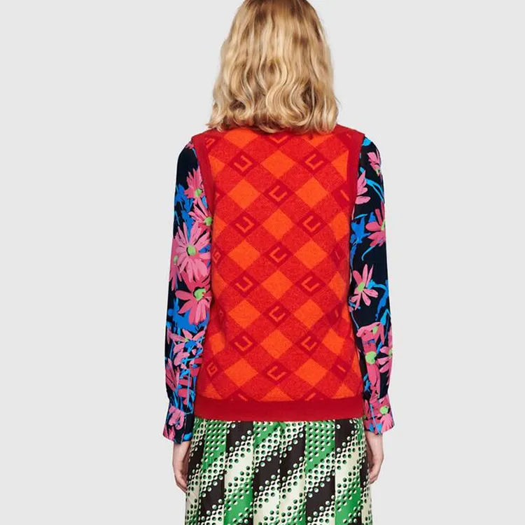 GUCCI Vests Women's Orange Red-2