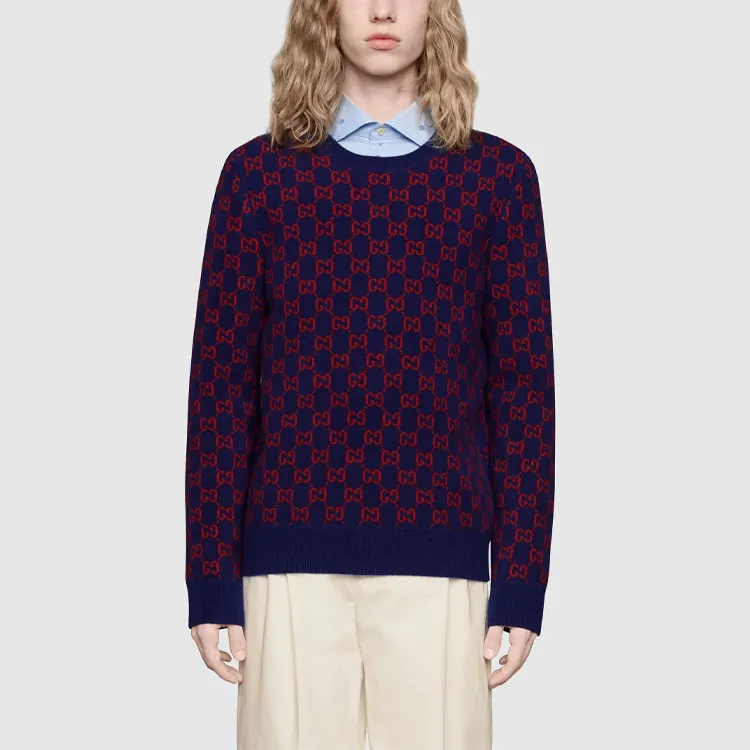 GUCCI Kids Gg Intarsia Jumper-1