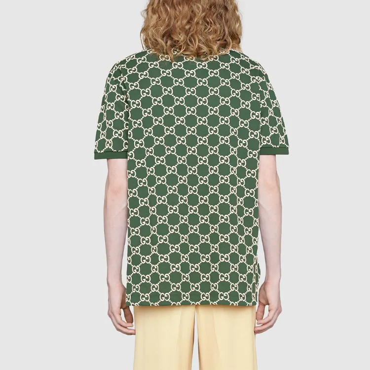 GUCCI Polo Shirts Men Green-2
