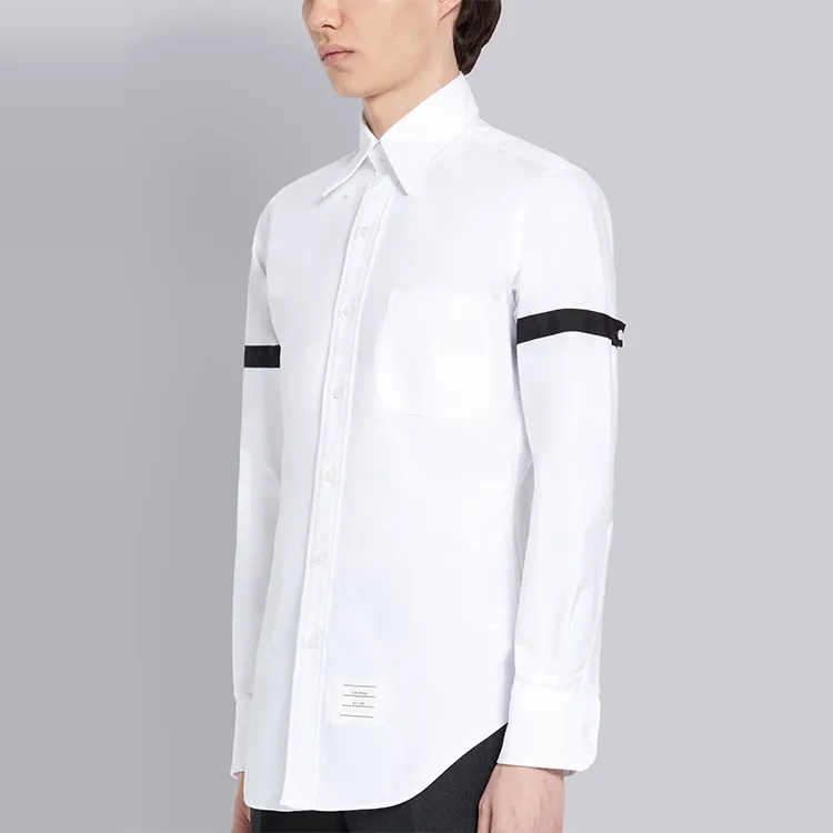 THOM BROWNE Armband Oxford Shirt-4
