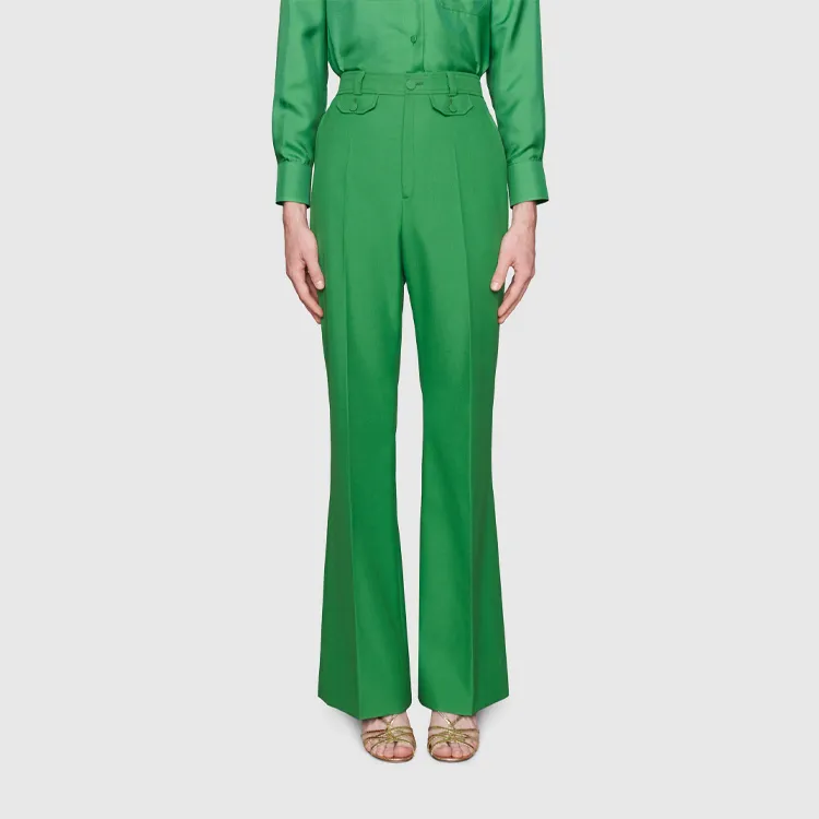GUCCI Casual Pants Women's Green-1