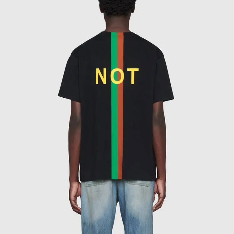 GUCCI Fake/Not Print Organic cotton T shirt-5