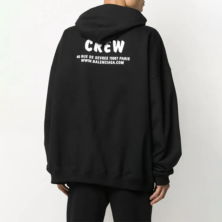 Balenciaga Logo Print Oversize Hoodie-3