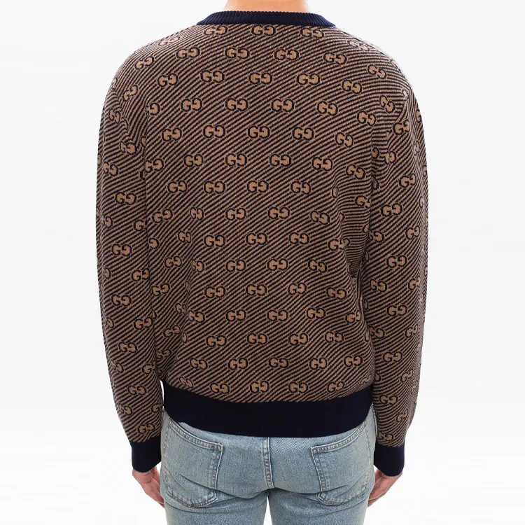 GUCCI Cashmere Sweaters Men Camel-2