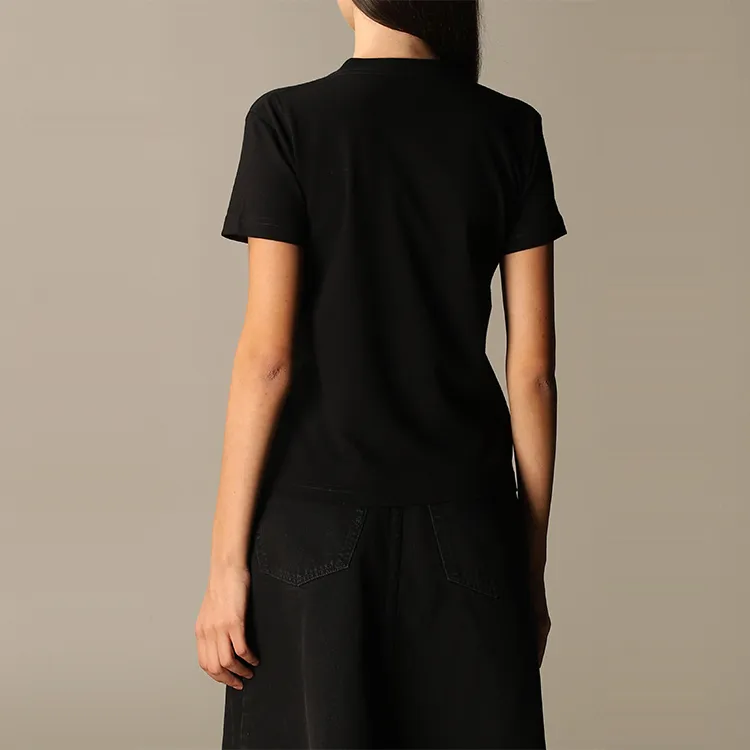 Balenciaga Logo Print T Shirt 'Black'-3