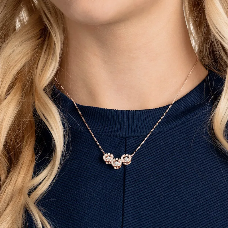 Swarovski Sparkling Dance Artificial Crystal Necklaces Women's-3
