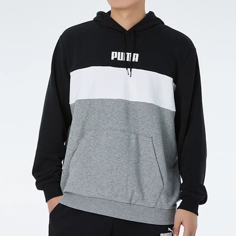 PUMA Sweatshirts Men Black White Gray Multicolor-2