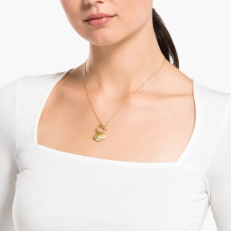 Swarovski Ginger Necklaces Women's White-6