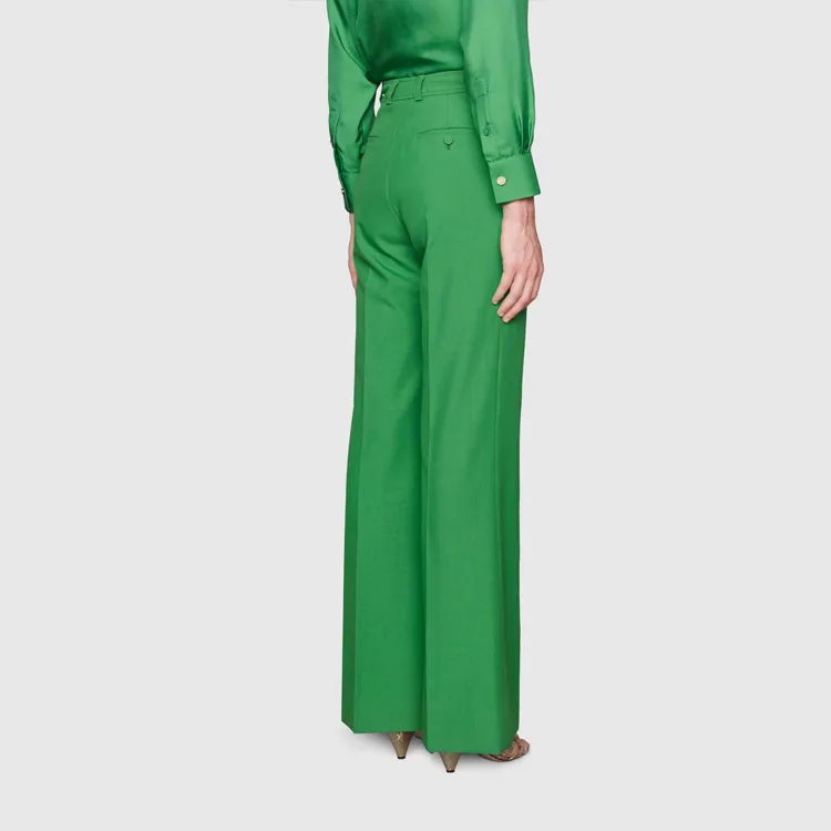 GUCCI Casual Pants Women's Green-3