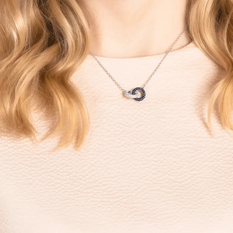 Swarovski Rhodium Plated Necklaces Women's-2