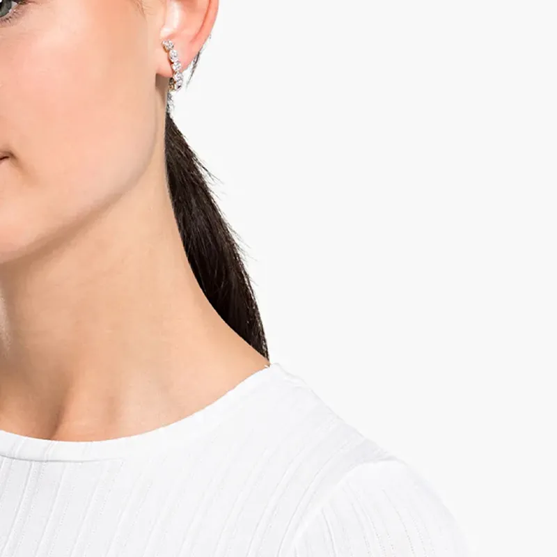 Swarovski Tennis Deluxe Earrings Women's-2
