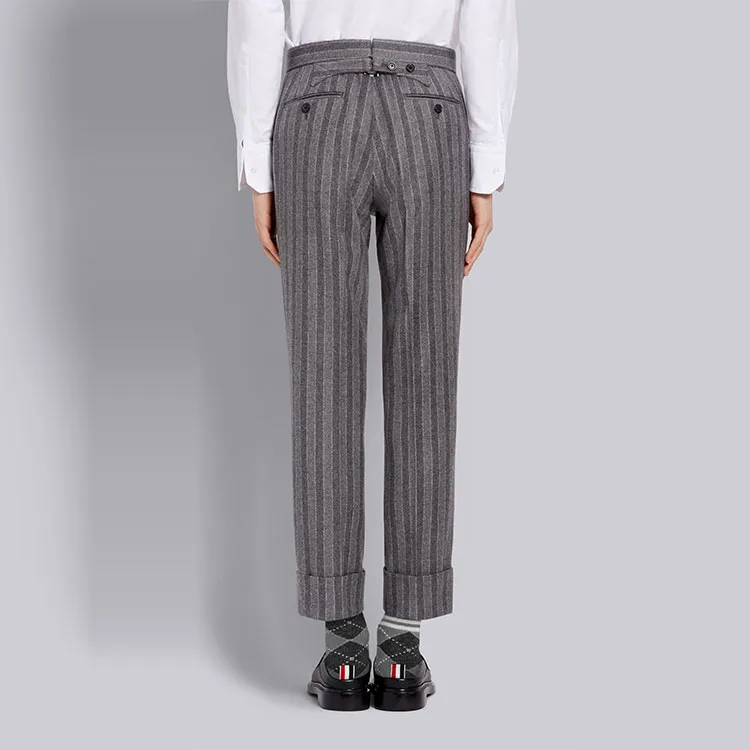 THOM BROWNE Casual Pants Men Gray-4