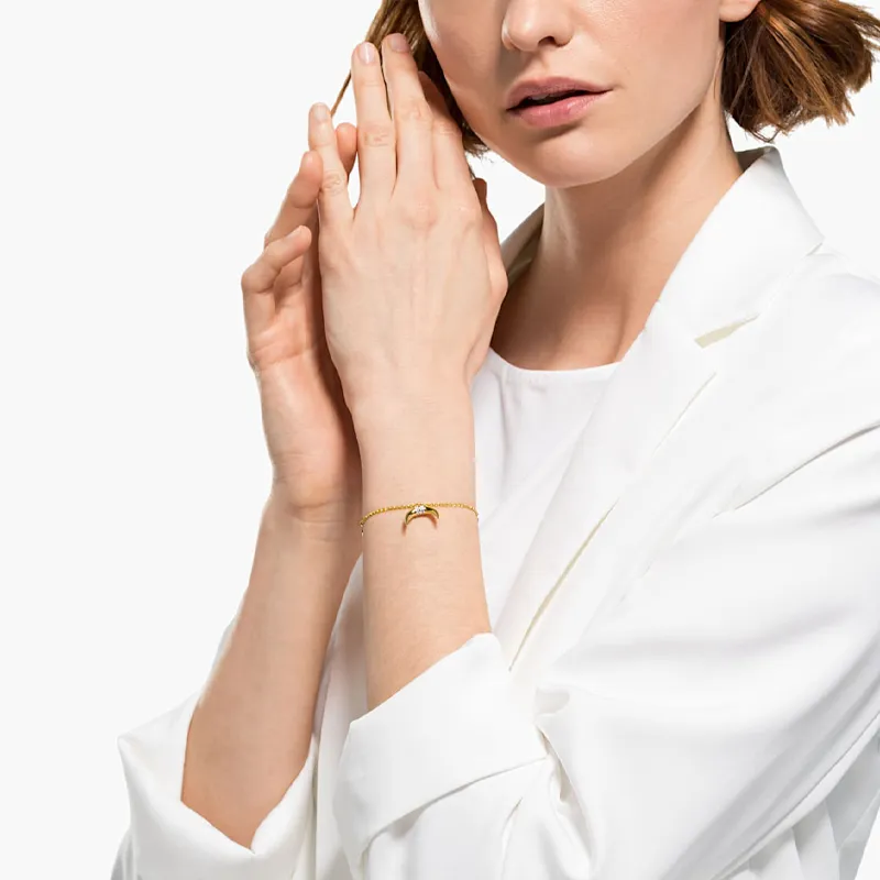 Swarovski Artificial Crystal Bracelets Women's Gold Plated-3