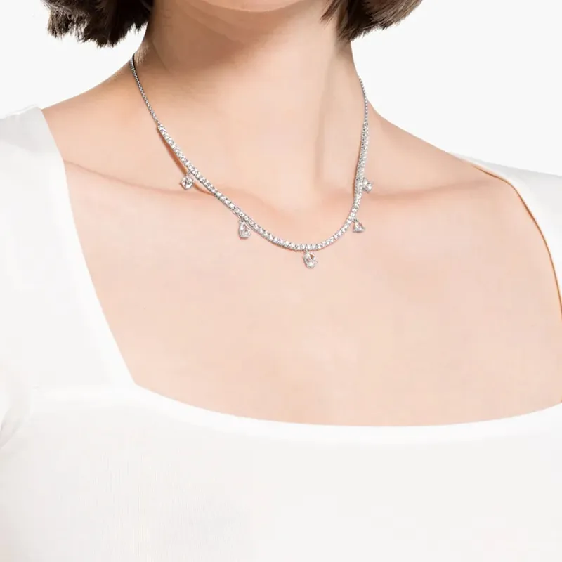 Swarovski Tennis Deluxe Necklaces Women's-3