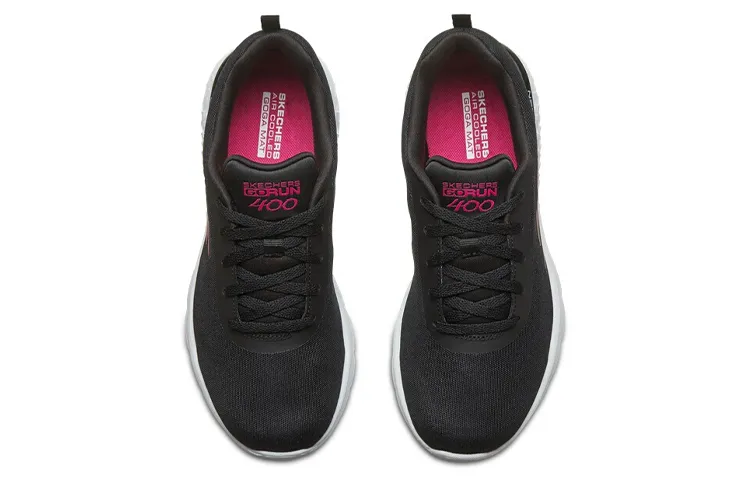 Skechers Go Run 400 Low Top Sneakers Black Women's-3