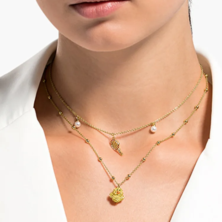 Swarovski Line Friends Faux Crystal Stone Necklaces Women's-4