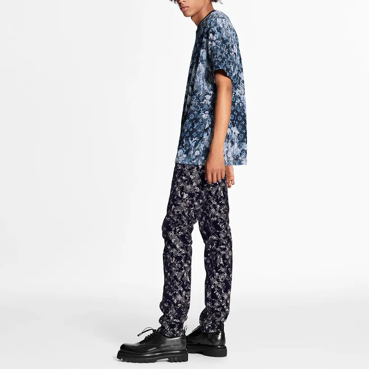 LOUIS VUITTON New Quarterly Products Of LV T Shirts Men Blue-4