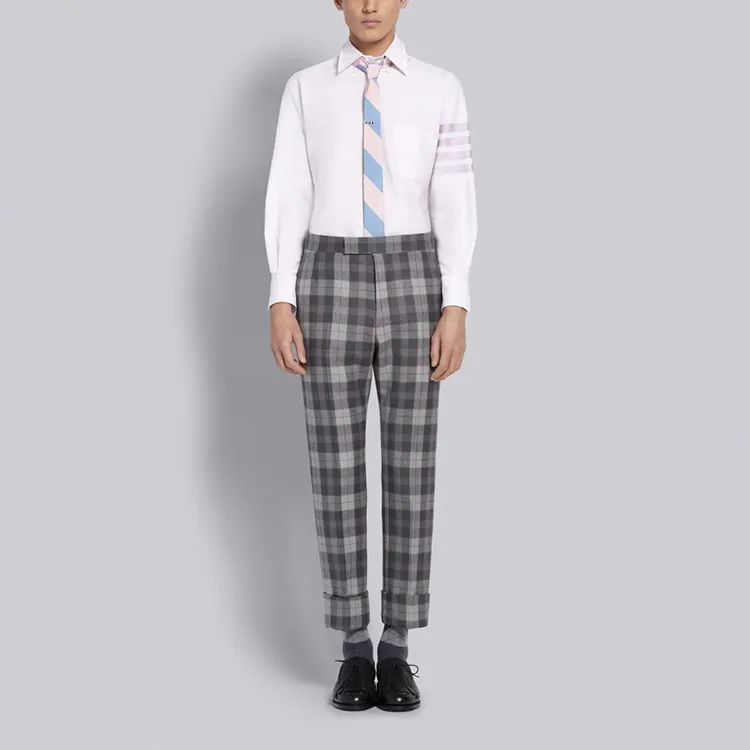 THOM BROWNE Satin Weave 4 Bar Shirt-2
