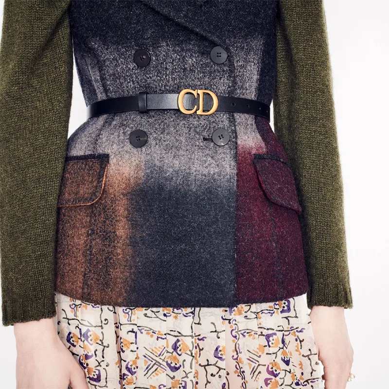 DIOR Saddle Belt Calfskin 20 Mm-2