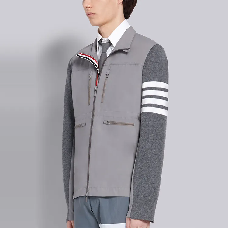 THOM BROWNE Jackets Men Medium Gray-2