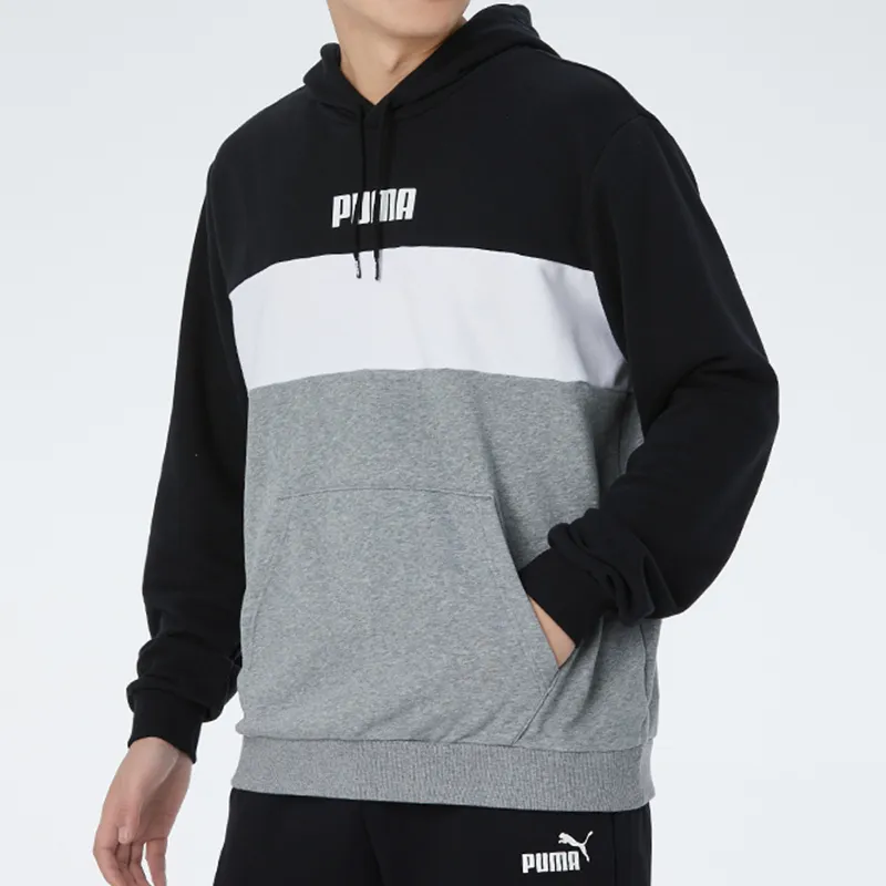 PUMA Sweatshirts Men Black White Gray Multicolor-4