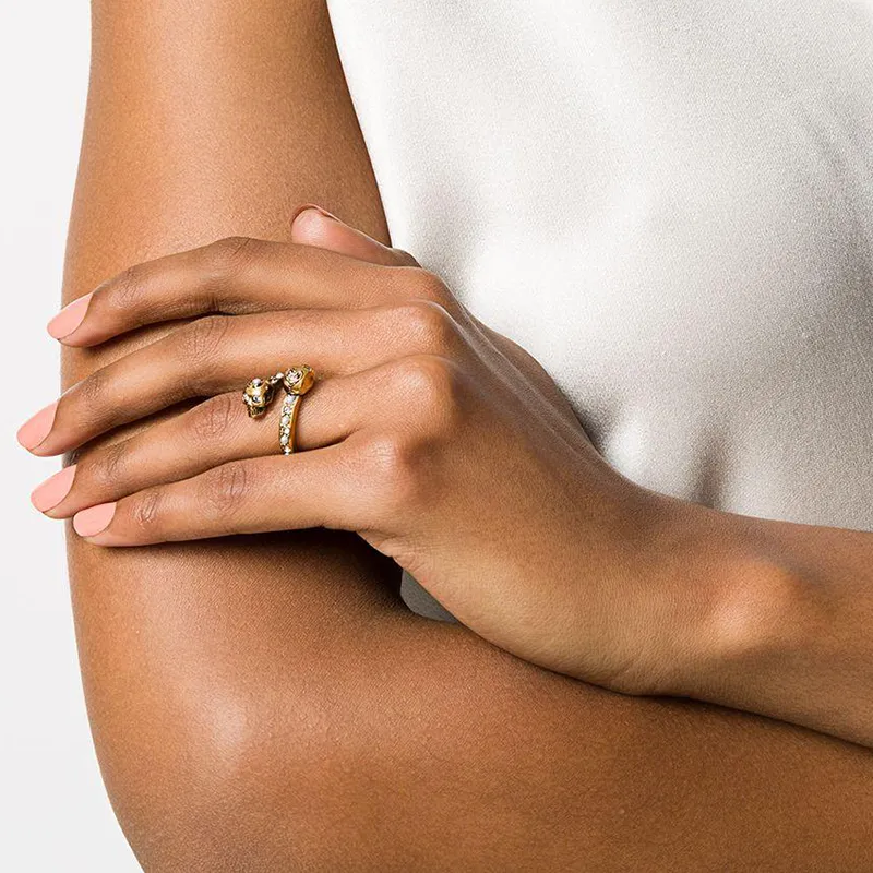 Alexander McQueen Wrapped Skull Ring-6