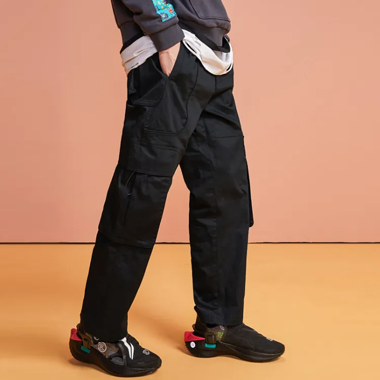 LiNing Cargo Pants Men Black-3
