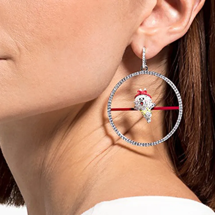 Swarovski Line Friends Earrings Women's-3