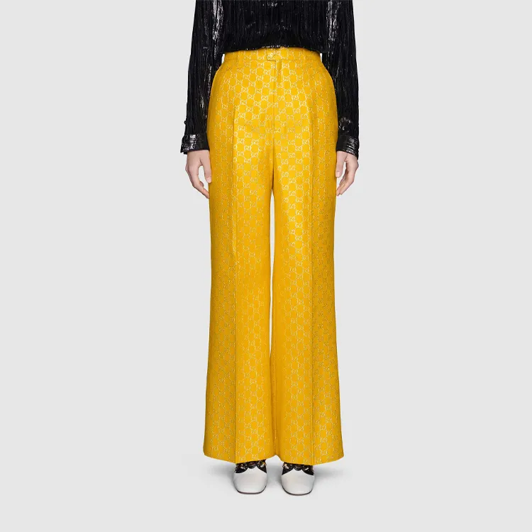 GUCCI Casual Pants Women's Yellow-1