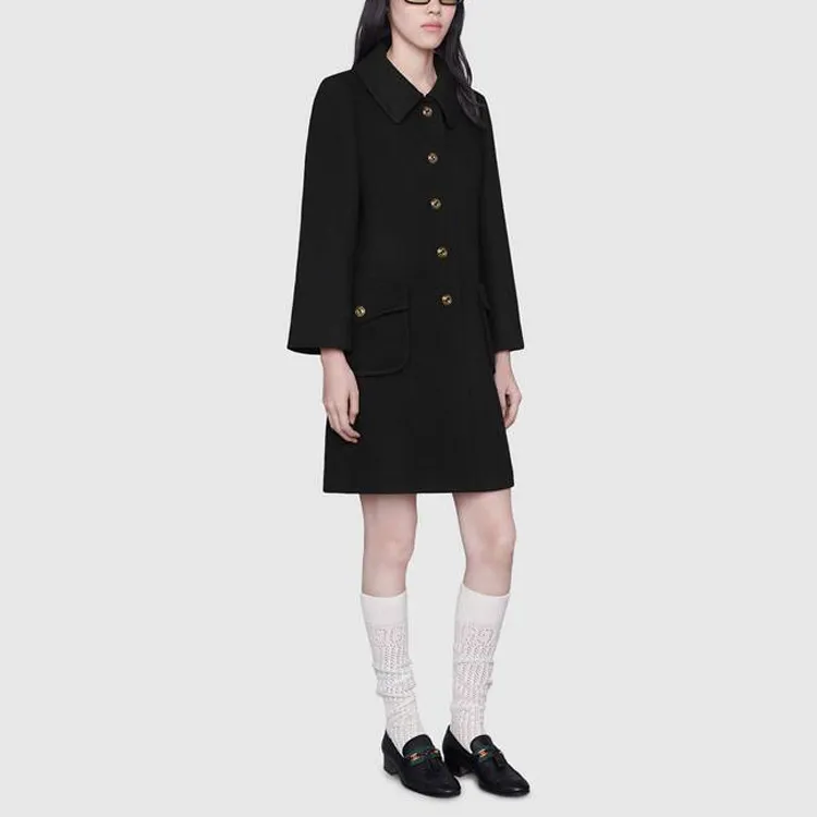 GUCCI Gg Button Peacoat-4