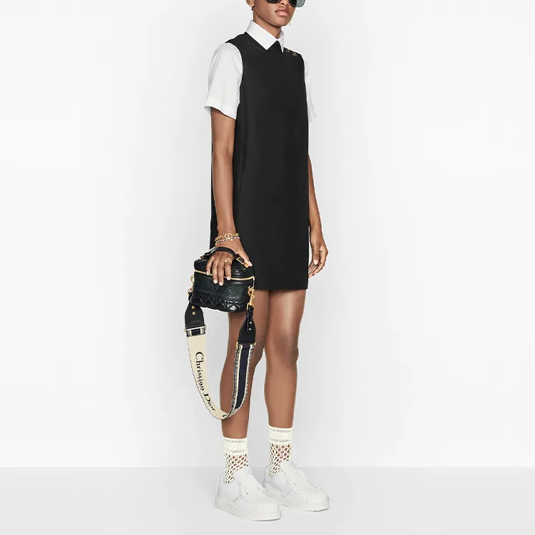 DIOR 30 Montaigne SS21 Sleeveless Dress Women's Black-4