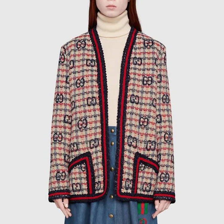GUCCI Gg Tweed Jacket-1