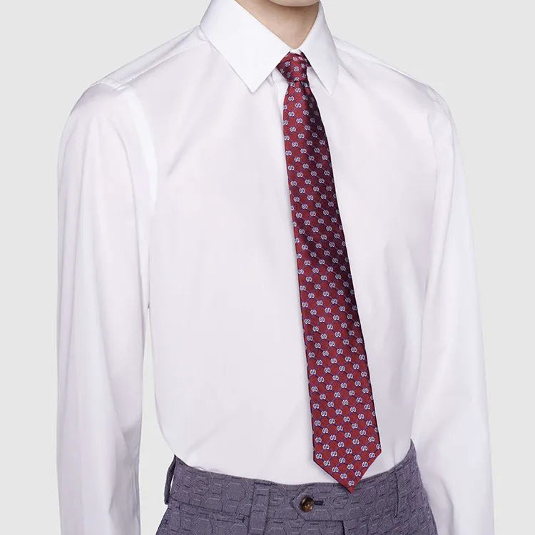 GUCCI Ties Women's Burgundy-2