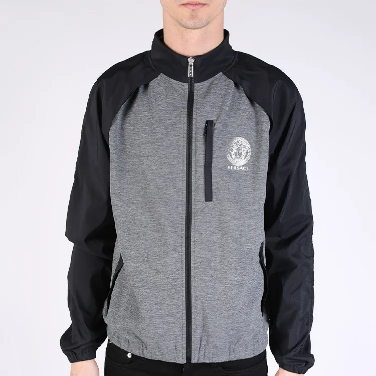 VERSACE Sweatshirts Men Gray-2