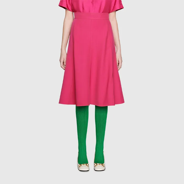 GUCCI Epilogue Series FW20 Casual Long Skirt Women's Dark Pink-2