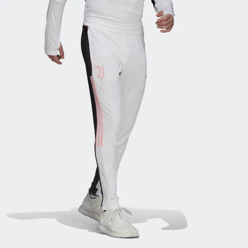 Adidas Knitted Sports Pants Men's White Black Multicolor-3