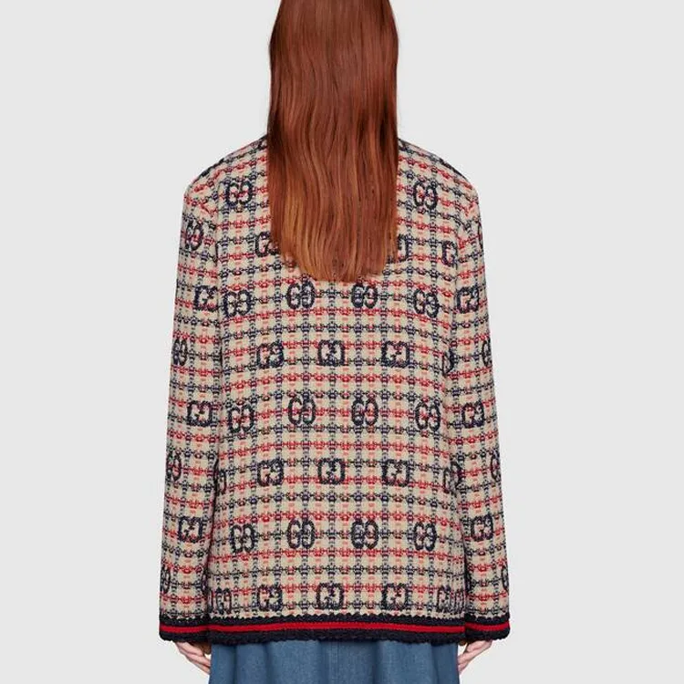 GUCCI Gg Tweed Jacket-2