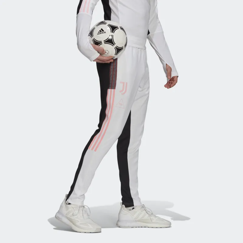 Adidas Knitted Sports Pants Men's White Black Multicolor-4