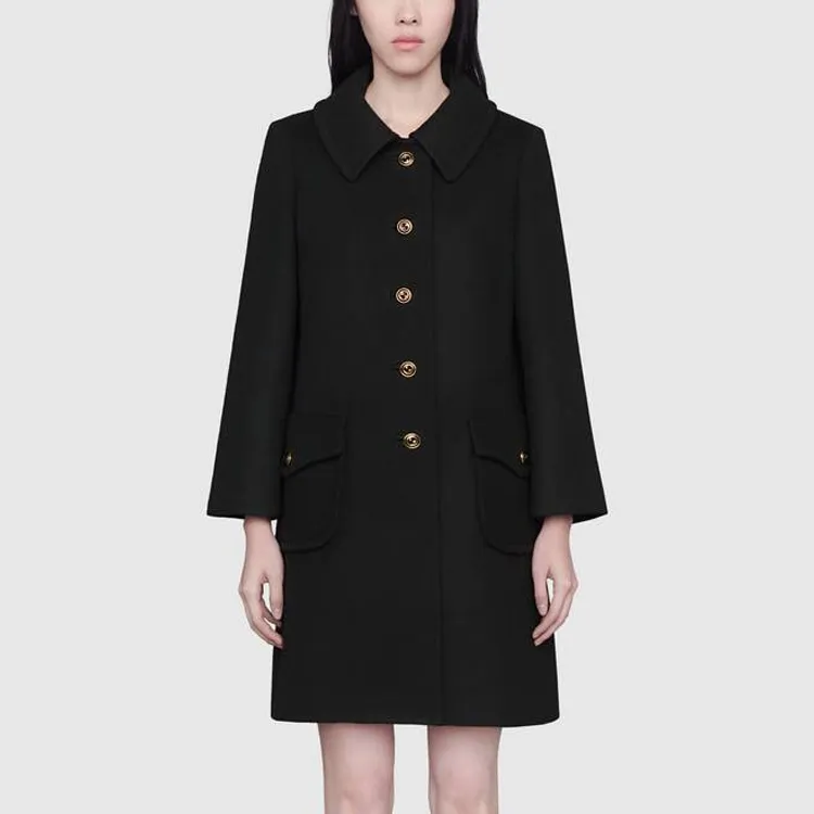 GUCCI Gg Button Peacoat-2