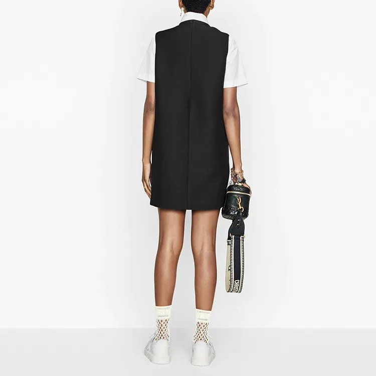 DIOR 30 Montaigne SS21 Sleeveless Dress Women's Black-3