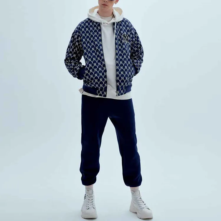MLB Jackets Coats Unisex Navy Blue-3