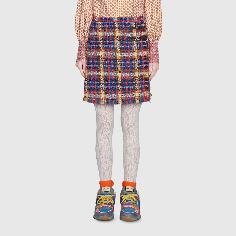 GUCCI Casual Short Skirts Women's Multicolor-2