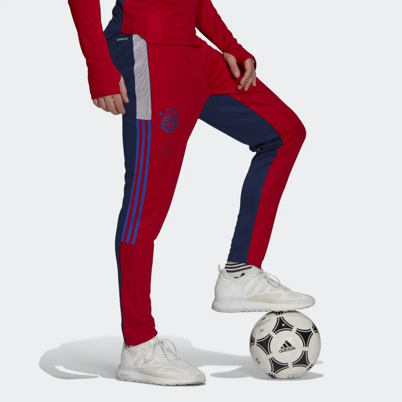 Adidas Bayern Munich Knitted Sports Pants Men's Red-3