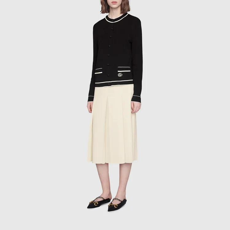 GUCCI Casual Long Skirt Women's Ivory White-1